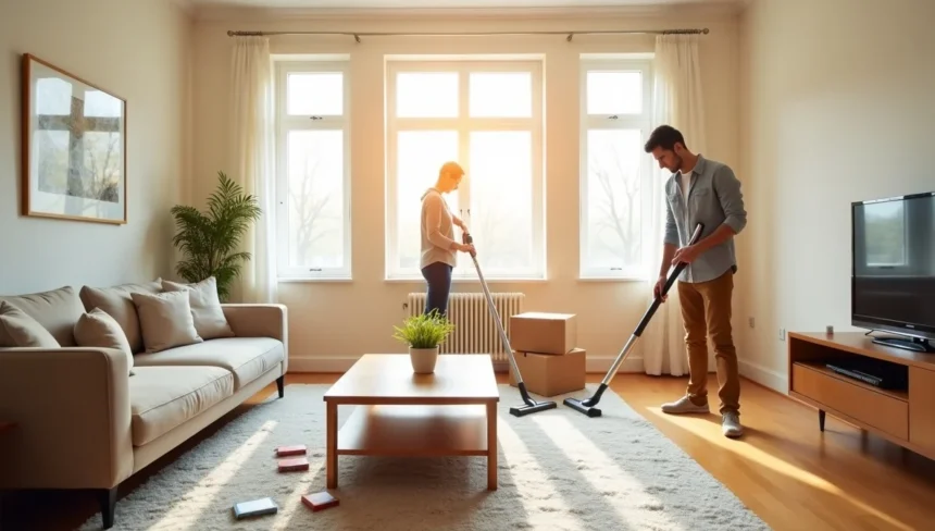 How to clean construction dust