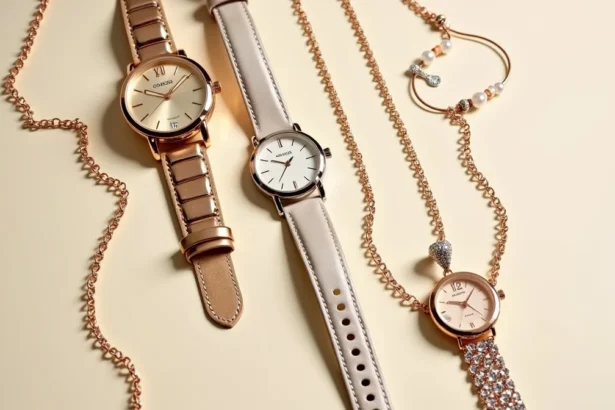 watches and necklaces