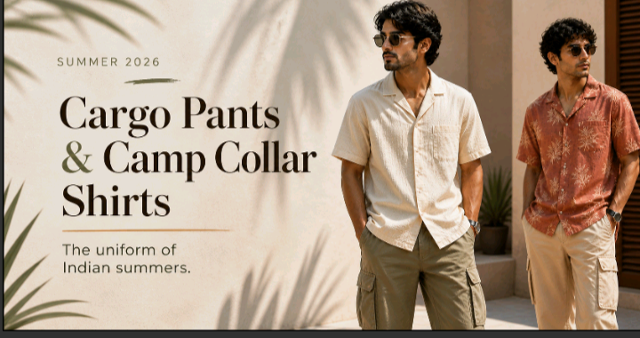 cargo pants camp collar shirts